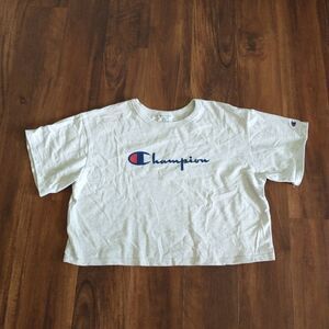 Champion Vintage Cropped Reverse Weave gray T-Shirt XL